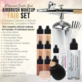 Belloccio 840234514498 Complete Cordless Handheld Airbrush Cosmetic Makeup System With 4 F #2