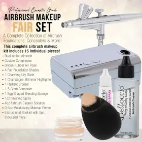 Belloccio 844925038812 Professional Beauty Airbrush Cosmetic Makeup System With 4 Fair Sha #2