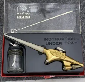 59-10003 Binks Wren Airbrush Type B Vintage Precision Spray Tool Made In Usa