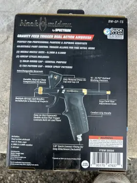 59584 Black Widow Gravity-feed Dual-action Trigger Airbrush #59584 #2