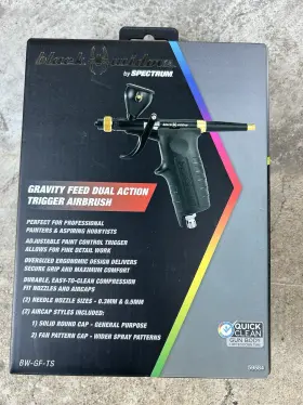 59584 Black Widow Gravity-feed Dual-action Trigger Airbrush #59584