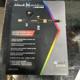 70130 Black Widow Precision-control Gravity-feed Dual-action Airbrush #70130