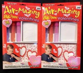 Blo Pens 039438099348 Nib Air-mazing Valentines Kit Bundle 32 Cards 6 And More Notes