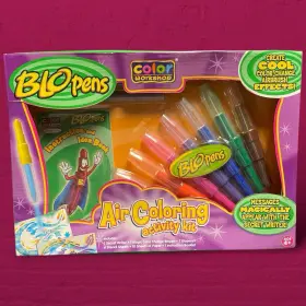 10003 Blopens Vtg Blo Pens - Color Workshop Magic Air Art Washable Coloring 2004 Nos
