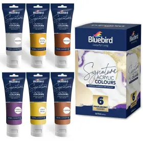 Bb-sia-75ml Bluebird Signature Metallic Acrylic Paint 15 Fl Oz Pack Of 1 Pearlescent