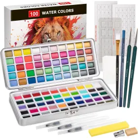 Botkc 774803882858 Watercolor Paint Set 100 Colors 12 Fl Oz Pack Of 1 Unique