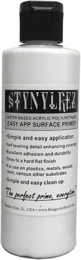 Snr-401 Brand Masino Badger Air-brush Co. Stynylrez Primer 4 Ounce Pack Of 1 White
