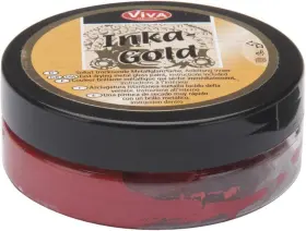Vvig-91536 Brand Viva Decor 50gm Inka Gold Metal Gloss Paint Lava Red