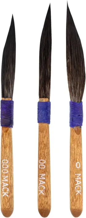 Brushes 313027360324 Sword Pinstripe/pinstriping Brush Set 10-0 00 000 #2