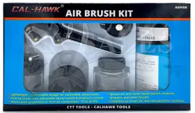 Calhawk 091044200075 Air Brush Kit Single Action Paint Sprayer 1/4 Inch Npt With Propellant Can Airbrush