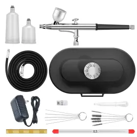 Cbvcbv 727467986462 Airbrush Kit 0.3/0.5mm Nozzle/sets With Air Compressor High Pressure