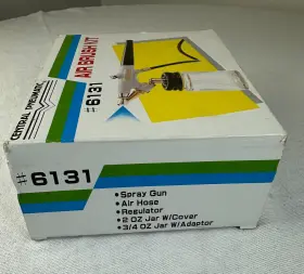 06131 Central Pneumatic Airbrush Kit 6131 New Open Box #3