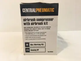 68434 Central Pneumatic Airbrush Compressor With Kit #68434 New In Box #2