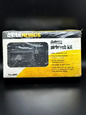 69492 Central Pneumatic Deluxe Airbrush Kit With Case Item New Sealed