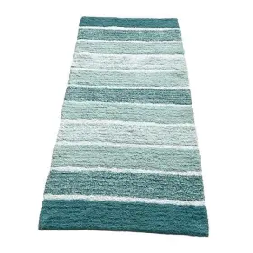 B030-9 Chardin Llc Cordural Stripe Bath Rug Runner With Skid Resistant Latex Spray