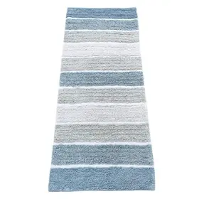 Chb030-1 Chardin Llc Cordural Stripe Bath Rug Runner With Skid Resistant 24 Inch X 60 Blues #2