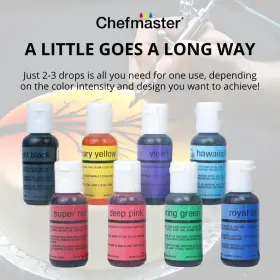Chefmaster 810000400553 - Airbrush Kit Food Coloring 8 Pack True To Shade V #2
