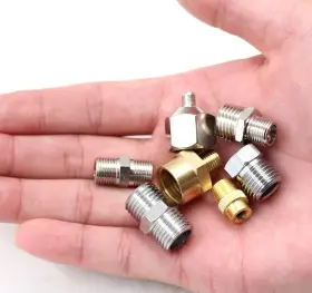 Chiloskit 734678051384 7pcs Airbrush Hose Adaptor Connector Fitting Set Quick Connect For C #3