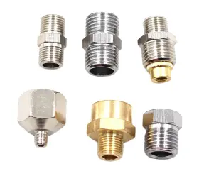 Chiloskit 734678051384 7pcs Airbrush Hose Adaptor Connector Fitting Set Quick Connect For C