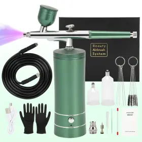 Cljlixcy 768531882013 Upgraded Airbrush Kit With Compressor Portable For Cake Makeup Models