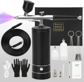 P-e2224 Cljlixcy Upgraded Airbrush Kit With Air Compressor Portable Cordless Auto Gun K