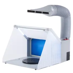 Co-z 666186332122 Airbrush Spray Booth With 3 Led Lights Portable Paint For Airbru