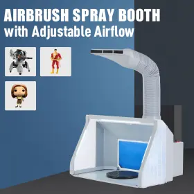 Co-z 719868889923 Portable Painting Booth With Ventilation 317cfm Exhaust Fans 34w Led Lights More