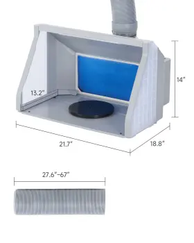 X19x14 Co-z 719868890219 22 Inch Portable Airbrush Spray Paint Booth Kit For Home Diy With 317cfm Vent #3
