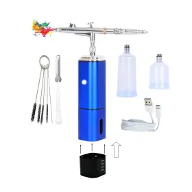 Color Peak 653998056582 Airbrush Kit With Compressor No Hose 1pc Battery Cordless Dual Act
