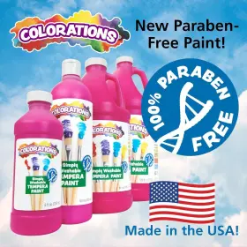 Colorations 191487000758 Simply Washable Tempera Paint 8 Pound Pack Of 1 Assorted Set #2