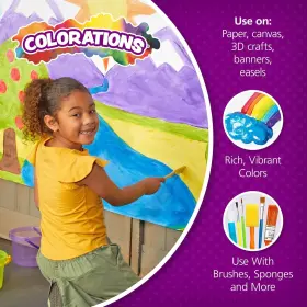 Colorations 191487000758 Simply Washable Tempera Paint 8 Pound Pack Of 1 Assorted Set #3