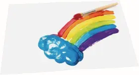 Colorations 191487107990 Washable Tempera Paint Set 8 Fl Oz Pack Of 6 Rainbow #3
