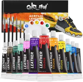 Colorful 91312 Acrylic Leather 0.4 Fl Oz Pack Of 12 Classic X 12ml