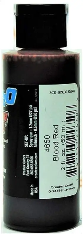 4650-02 Colors Auto-air Candy2o Blood Red 4650 2oz Waterborne Custom Paints