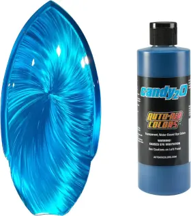 4657 Colors 726084172579 Auto-air Candy2o Caribe Blue 2oz Waterborne Custom Paints
