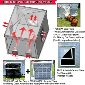 Cootentler 762736432745 10x10x9ft Waterproof Portable Paint Booth Rainproof Spray For Auto Parts #2