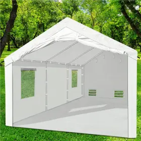 Cootentler 762736433155 Waterproof Portable Spray Paint Booth 20x12.5x10ft With 8pcs Mesh Window And Floor