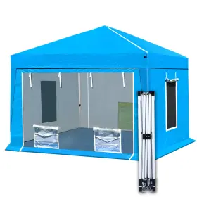 Py-3m-fpb-blue Cootentler 10x10x9ft Waterproof Portable Paint Booth Rainproof Spray For Auto Parts