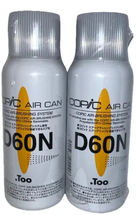 D60n Copic 511338055106 Pack Of 2 Air Can Brushing System .too New/sealed See All Photos