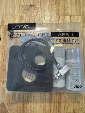 Abs-1 Copic Air-brushing System Starting Set With Air Can Hose Attachment