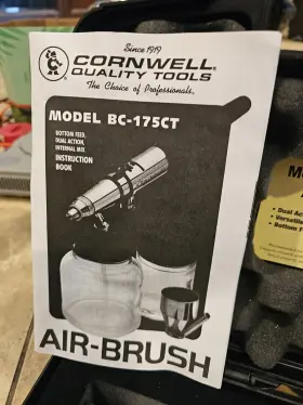 Bc-175ct Cornwell Tools Double Dual Action Air Brush Bottom Feed Internal Mix #3