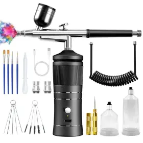 Ak07 Cosdig Airbrush Kit With Compressor 48psi High-pressure Air Brush 0