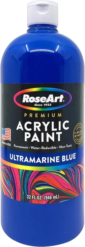 16732-6 Cra-z-art Roseart Acrylic Paint Ultramarine Blue 32oz 32 Fl Oz Pack Of 1