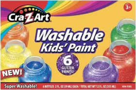 18416 Cra-z-art Glitter Washable Kids Paint 2oz 6 12 Fl Oz Pack Of 1 Multi