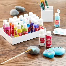518563 Craft Smart 24 Assorted Acrylic Paint Set By 48 Fl Oz Pack Of 1 Multi Colored #2