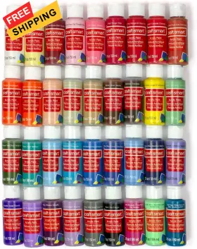 Dask515 Craft Smart 36 Assorted Acrylic Paint Set By - 72 Fl Oz Pack Of 1