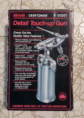 15501 Craftsman Sears/craftsman Detail Touch Up Airbrush Gun Medium Tip New