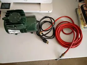 251.150351 Craftsman Vintage Sears Air Compressor Kit Working Airbrush Quiet Usa