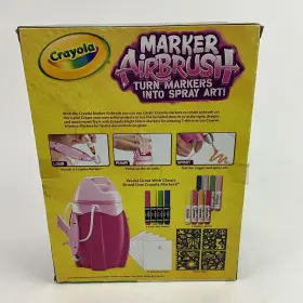 Crayola 071662219062 Marker Airbrush - With 12 Markers And 4 Stencils. Brand New #3