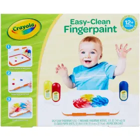 B085wphqn4 Crayola Mess Free Finger Painting Station - Washable Toddler Paint